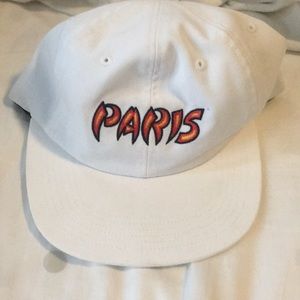 Supreme Paris 6-panel white hat AUTHENTIC
